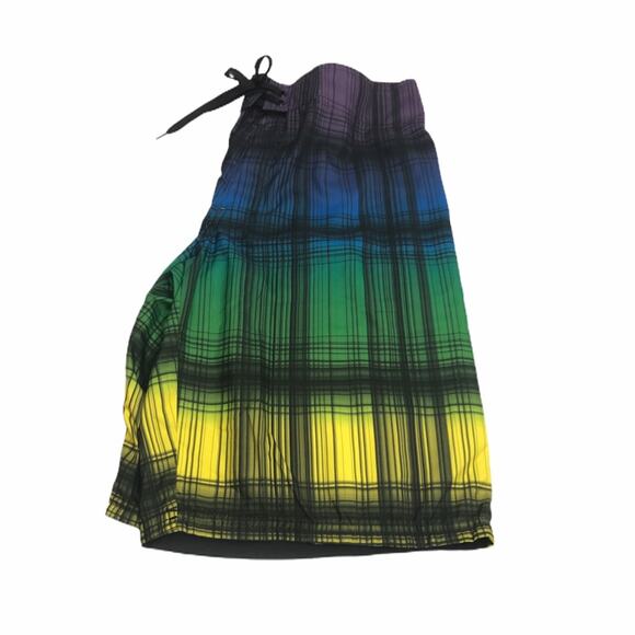 Mossimo Board Shorts Green Blue Yellow Size 36 - Picture 3 of 7
